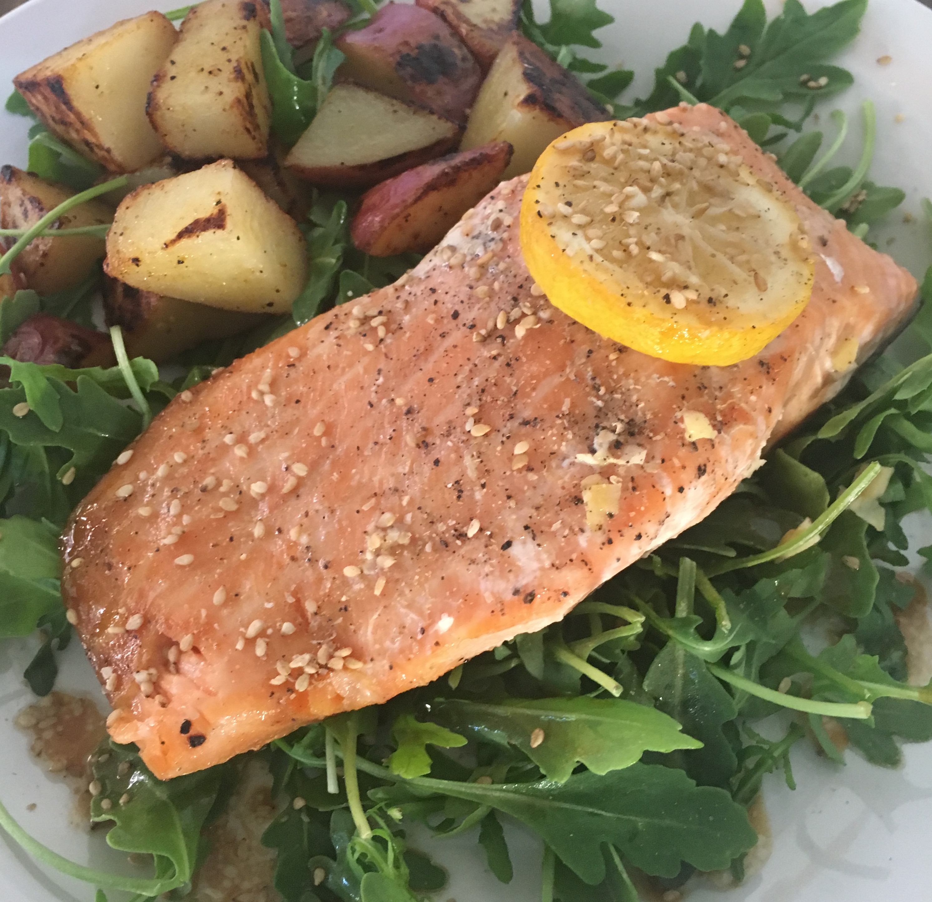 Lemon-Garlic Oven Baked Salmon - Julie Thom